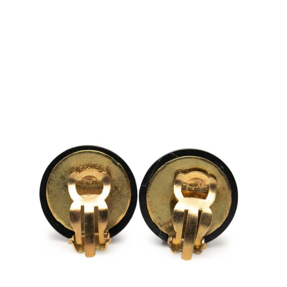 Chanel Cc Logo Clip-On Earrings Metal #246963C70B - Picture 2 of 3